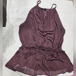 Elegant Burgundy Sleeveless Top